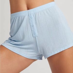 Negative Glacier scalloped Tank Top and Shorts Set
